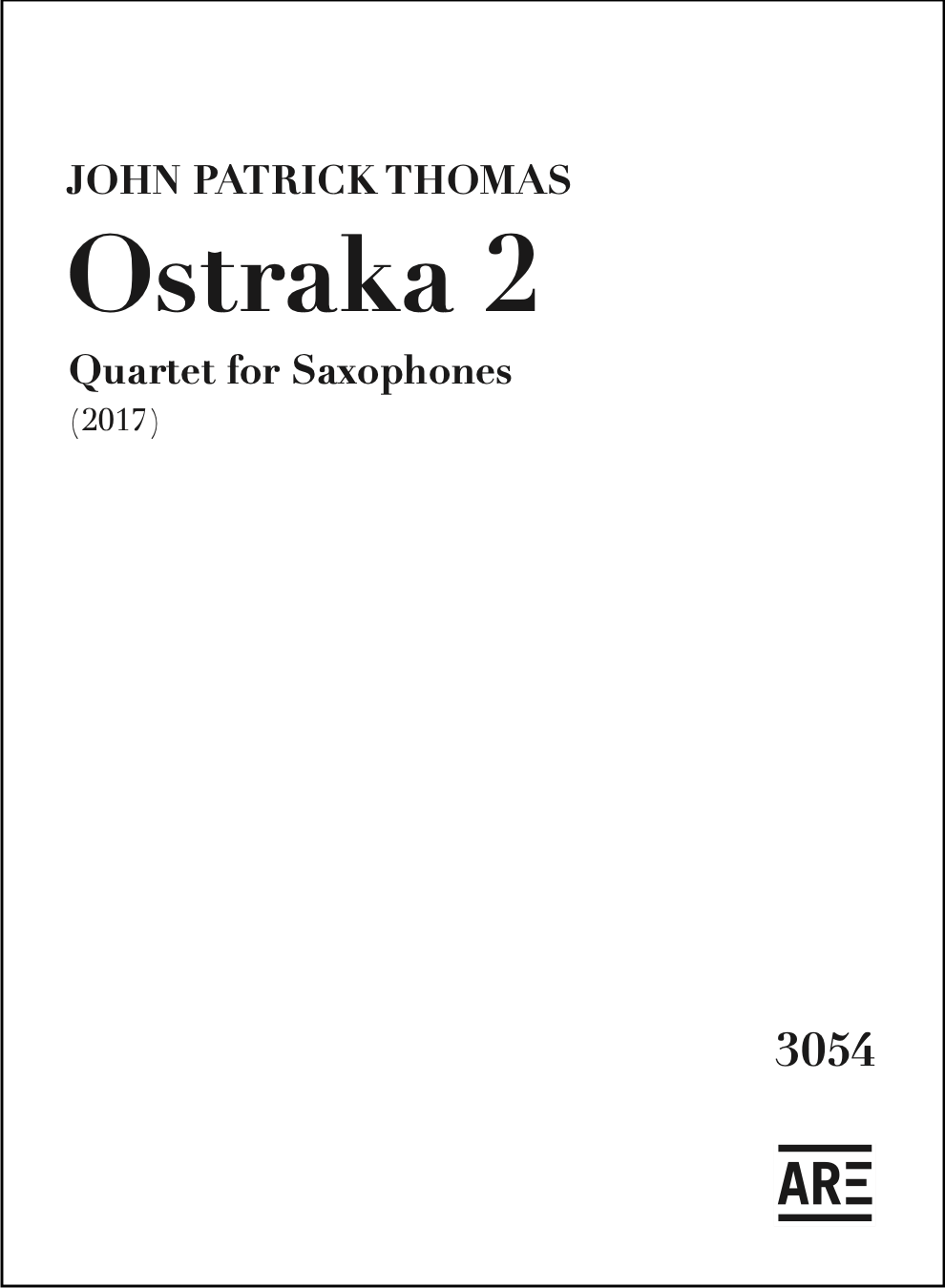 Score - Ostraka 2 - John Patrick Thomas