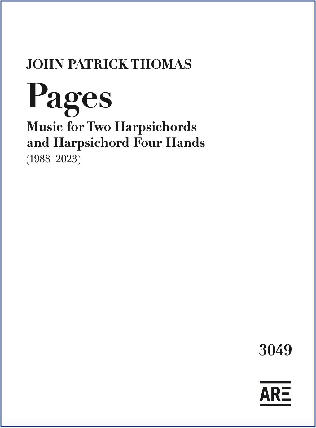 Score - Months of Summer - John Patrick Thomas